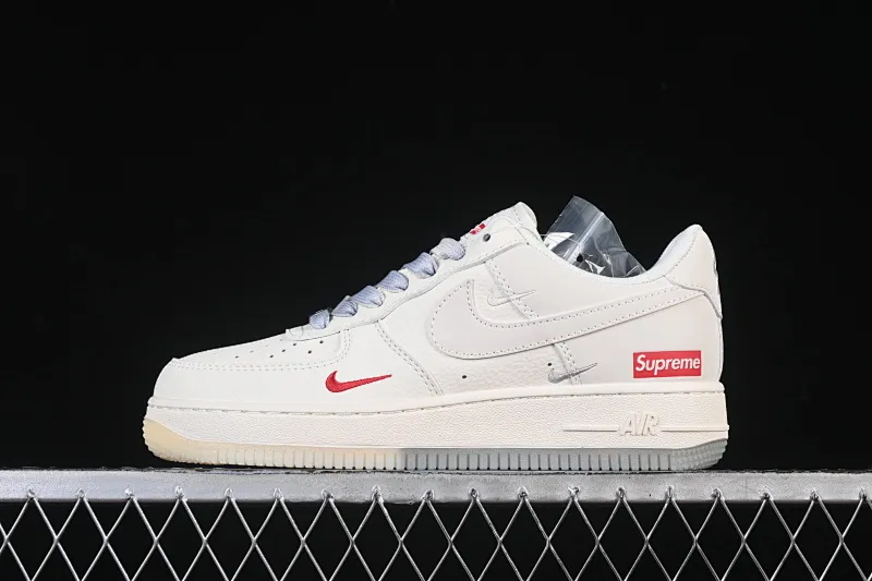 All categories Nk Air Force 1 Air Force series Nk Air Force 1 Low Air Force low-top Nike Air Force 1'07 Low Supreme co-branded beige crystal bottom Air Force 1 low-top casual sneakers XX3168-178